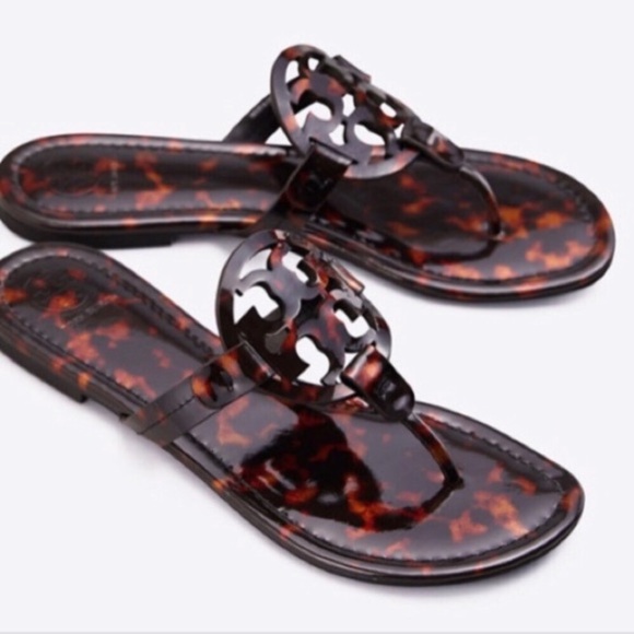 Tory Burch MILLER SANDAL In Tortoise Shell, new - Picture 2 of 6